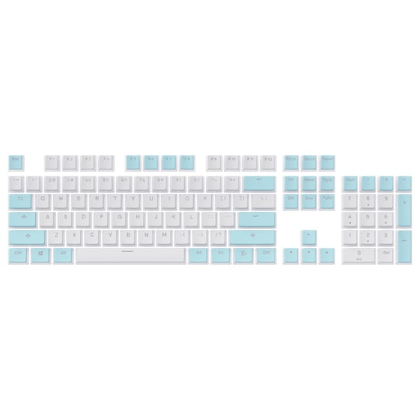 104 Tangenter Pudding Keycaps OEM Profil Double Shot PBT Bakgrundsbelysta Keycaps för Mekaniskt Gaming Tangentbord Cherry Mx Switch