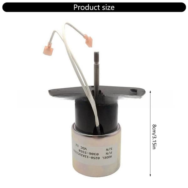 12V 24V Nødstop Solenoidventiler Til Generatorsæt Motor Komponent 12V