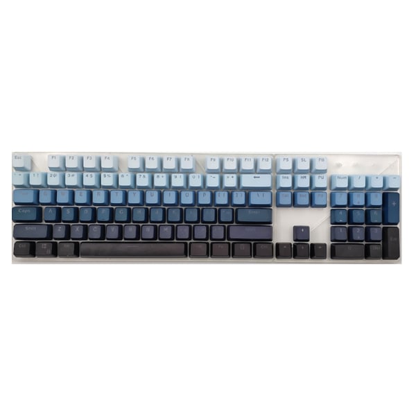 PBT GradientRainbow Keycaps Tilpasseligt Baggrundsbelyst Keycap Sæt OEM Profil til Mekaniske Tastaturer 104 Taster