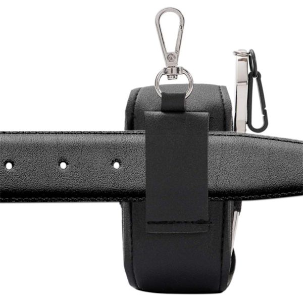 Bärbar läder Golfboll T-shirt Hållare Midjepåse Förvaringsväska Behållare Golfbollsväska för Nyckel till Case Förvaringsväska Sp Black