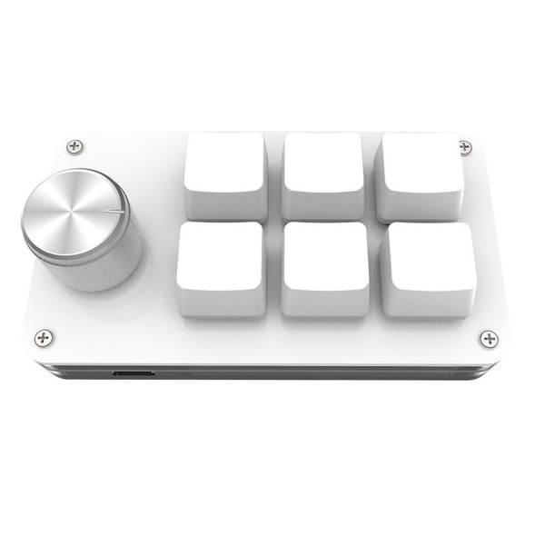 Anpassningsbart tangentbord med 6 tangenter, volymknapp, programmeringsmakro, gaming för Photoshop, mekaniskt tangentbord Type-C
