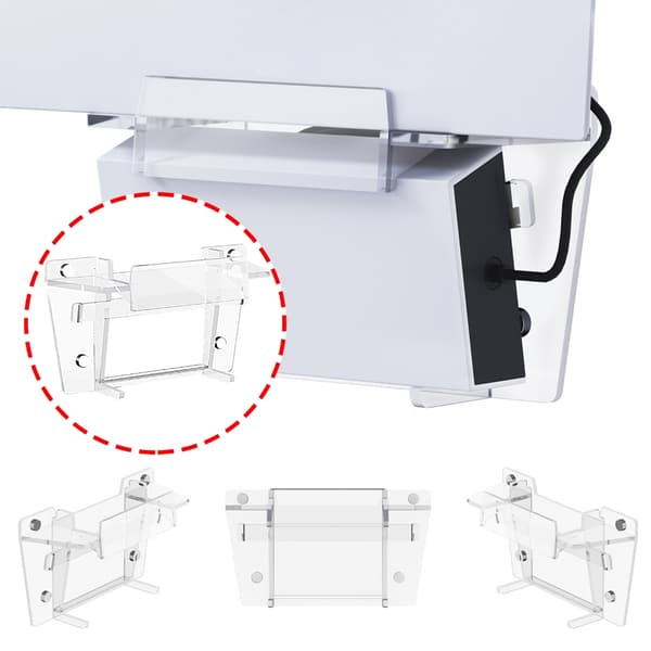 Router Väggfäste Kabelhantering Akryl Väggmonteringsfäste Ersättning