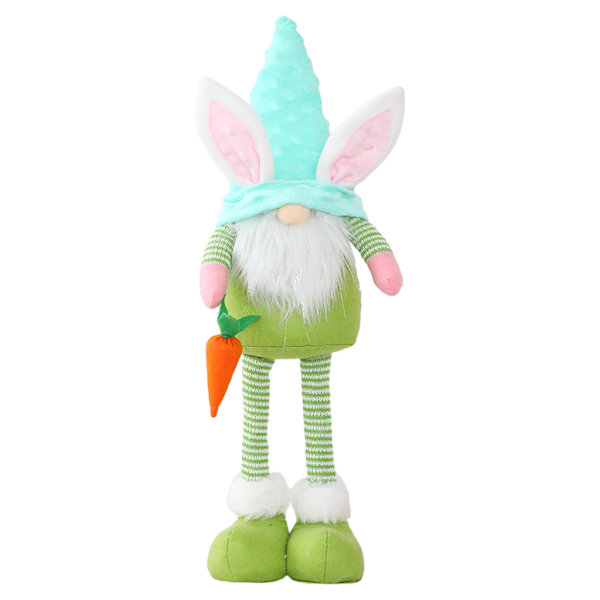 Påskehare Gnome Håndlagde Kanin Plysjleker for Dukke Ornamenter Barn Påske Dekorasjon