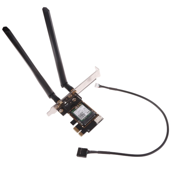 Höghastighets trådlöst nätverkskort INTEL 7260 ac pci-e 1X trådlöst nätverkskort med dubbla antenner för stationära datorer
