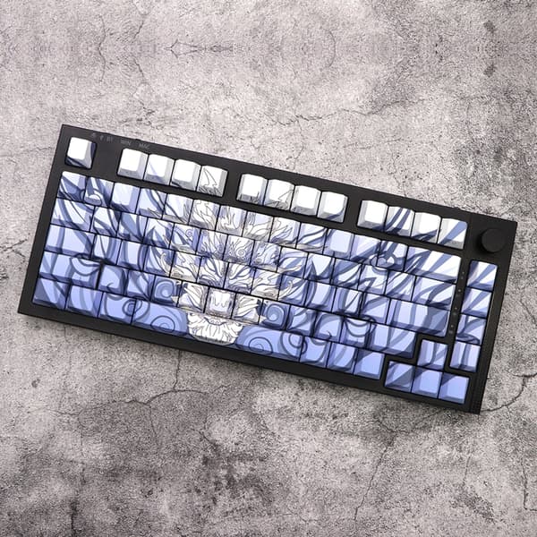 136 stk. Drage Keycap Sæt Sideprint Bagbelyste Keycaps Orlong Tema Keycaps