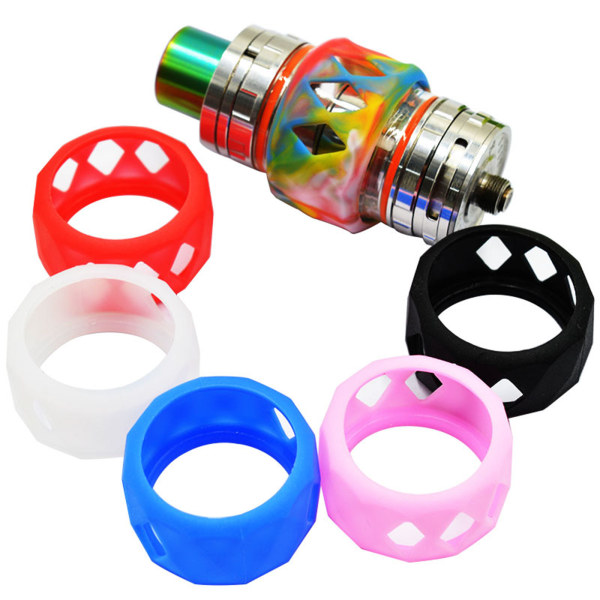 6 stycken/ set Silikon Anti-Slip Ring Halkfri bandring Mjuk för skyddshylsa 25 x 17 mm Silikonring Assorted Colo