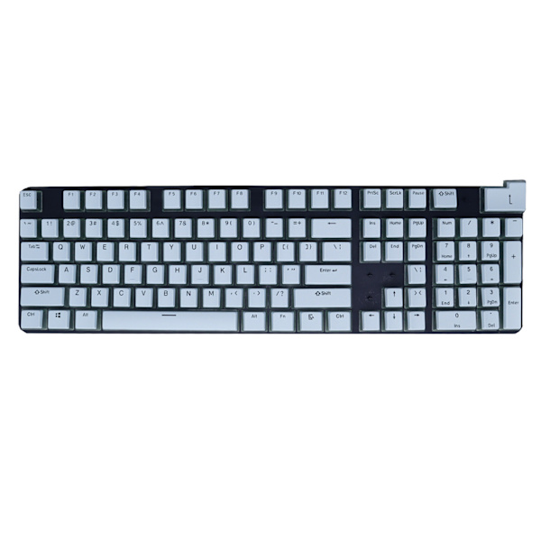 104 Taster Pudding Keycaps OEM Profil Dobbeltskudd ABS/PBT Bakbelyste Taster for Mekanisk Gaming Tastatur Cherry Mx Bryter