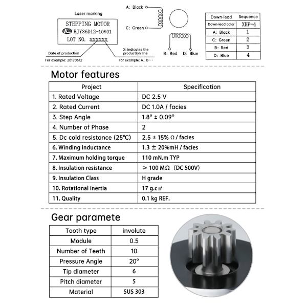 Härdat stål Reduktionsväxel Extruder för Voron/CR10/CR10S 3D-skrivardel