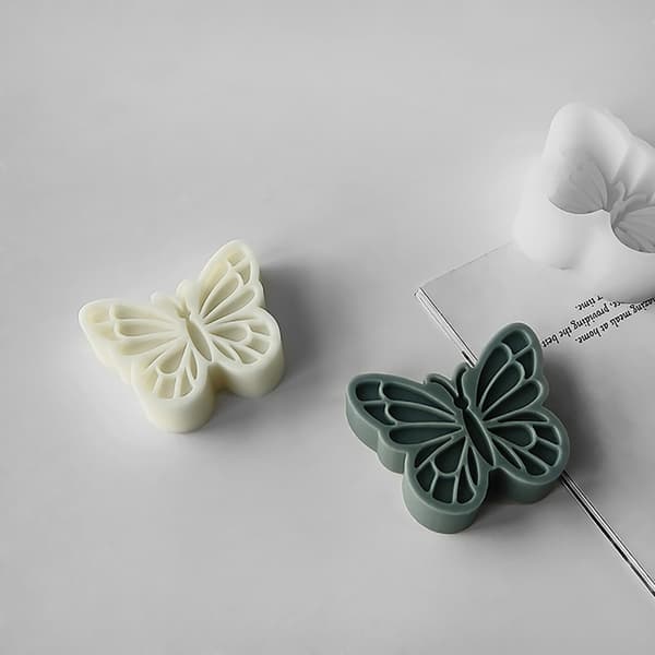 DIY Fjärilsformad Aromaterapi Ljus Silikonform Unika Doftljusformar