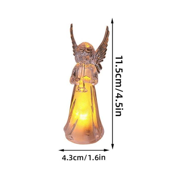 4 stk. Akryl Engel Natlampe Glitrende Sengelamper Dekorativt Element