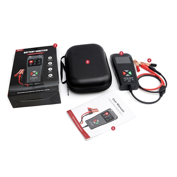 Bilbatteritestare 12V Batterisystem Analysatorer Laddning Starttest