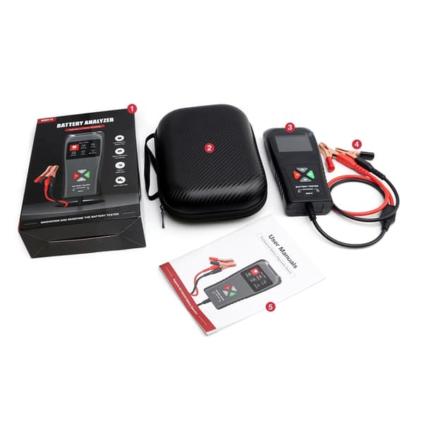 Bilbatteritester 12V Batterisystemanalysatorer Lade- og starttest