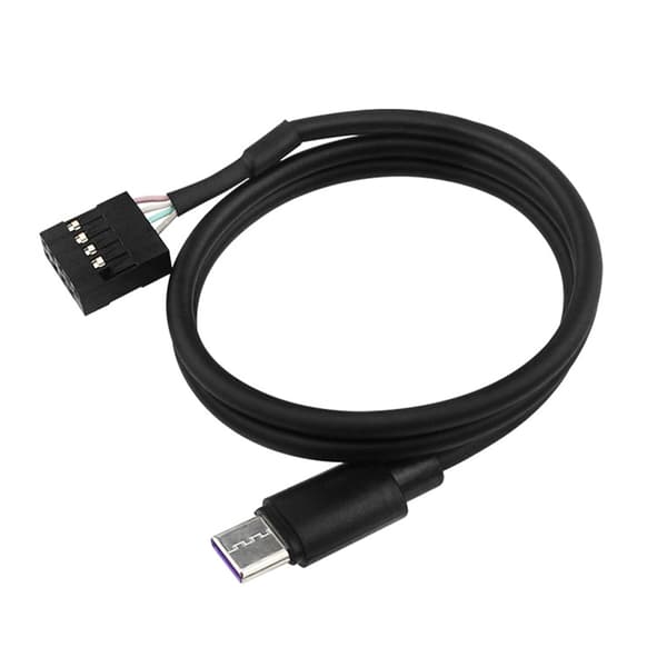 9-pin til USB Type C sekundær skjermkonverteringskabel for datasynkronisering og lading