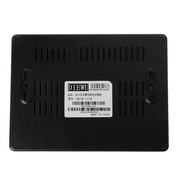 16-portars 10/100 Mbps Ethernet Nätverksswitch HUB Desktop Mini Fast LAN Switcher Adapter