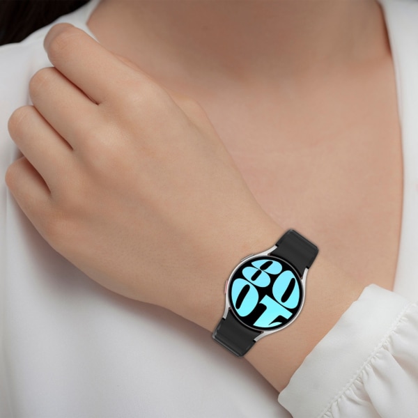 Fashionabla silikonband Lämpligt för watch 6/5/4/3 Armband Loop Armband Byt ut Vattentätt Svettsäker anti-scratch Blue black