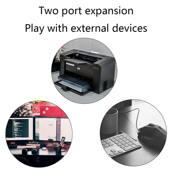 PCI-E till 2-portar USB 3.0 expansionskort PCI för Express Desktop External Controller Adapterkort med 19-stifts power