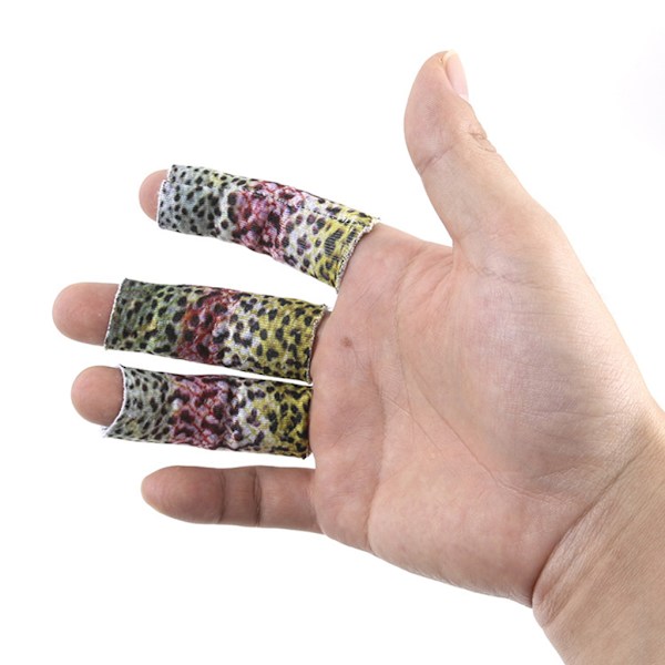 3 st Fisketillbehör Användbart handredskap Flugfiske Avisoleringsskydd Anti-skrapa Fingerskydd Sleeve Light Brown
