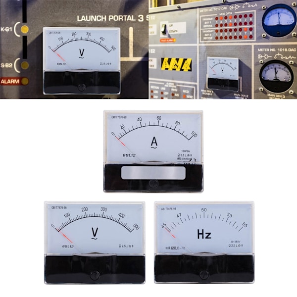 Generator Elektrisk Parameterövervakningsenhet med Intuitiv Digital Utsläsning Multicolor Ammeter 100 5A