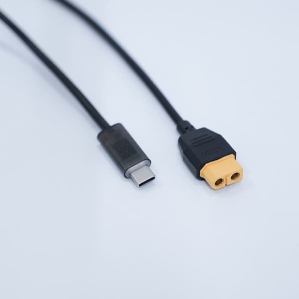 Hurtigopladningskabel 140W Type C til XT60 Strømledning til Quadcopters 1m