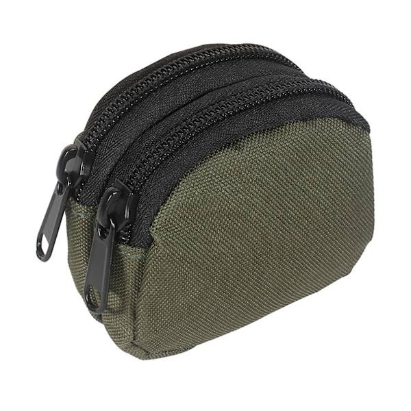 Nylon Taktiskt midjeväskor Dubbla fickor Miniplånböcker Penningnycklar Handväska Utomhus Liten bruksbältespåse Slittålig ArmyGreen