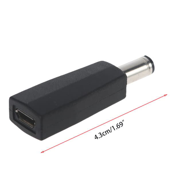 Micro USB hun til 4.0x1.7mm 5.5x2.1mm 3.5x1.35mm 2.5x0.7mm hanstik