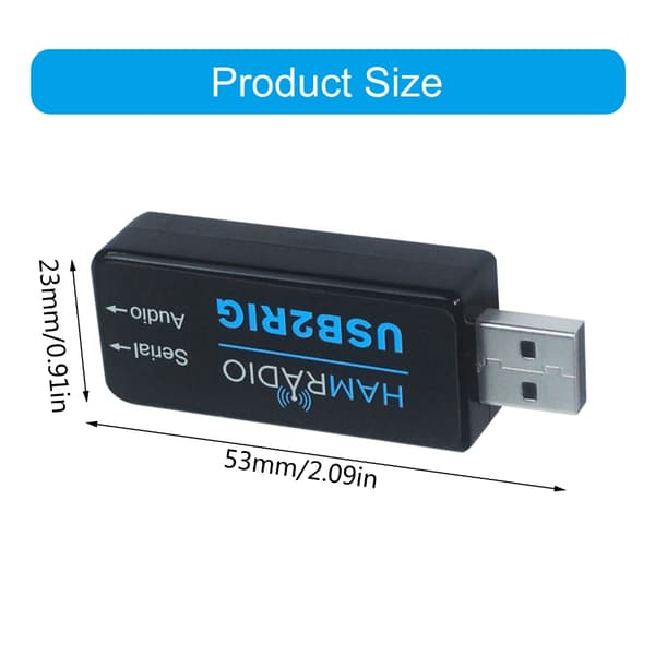 USB Lydkortadapter Integrert Digital Port For Amatørradio Lydkort
