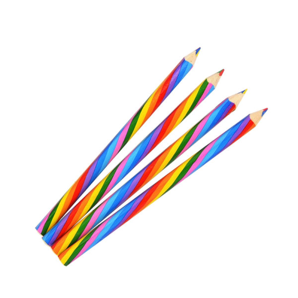 4 ST Regnbågsfärgpennor för barn Blandade färger för ritning Färgläggning Skisspennor för att rita brevpapper