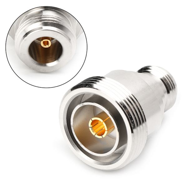 RF Mikrovågskoaxialadapter L29 7/16 DIN Hona till N Hona Koppling