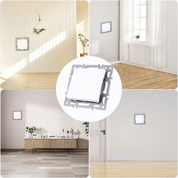 Enkla designljusströmbrytare 250V infällda strömbrytare för moderna interiörer Double