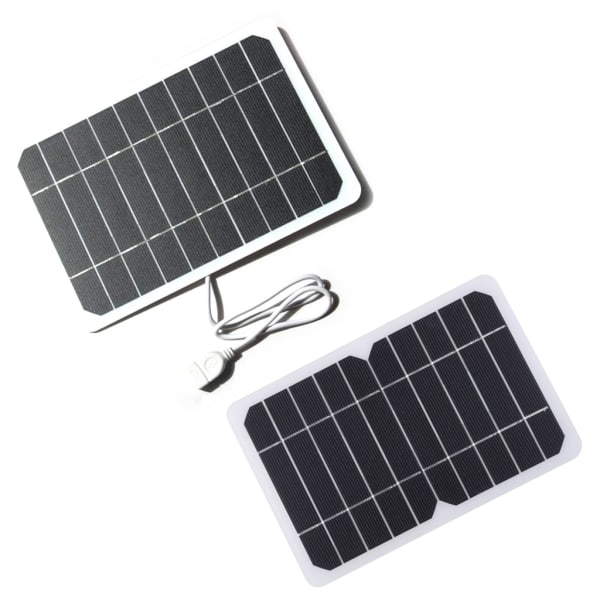 5 watt 5 volt solpanel högeffektiv modul PV Power flexibel solpanel med 50 cm kabel för mobiltelefon