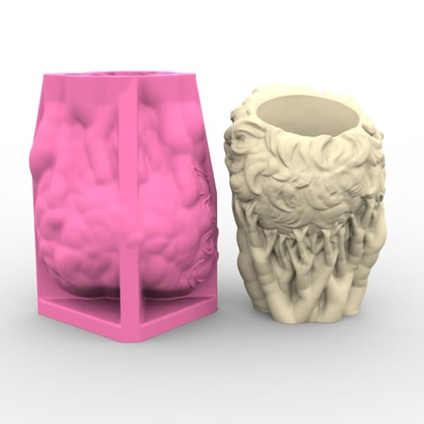 Blomsterpotteform Silikonform for sukkulentplanter Skrivebordsornament