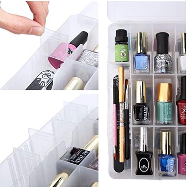 Pro 48 Gitter Neglelak Holder Display Container Organizer Opbevaringsboks til Ca