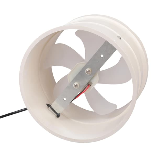 Nem installation PVC-kanalventilator 160 mm 12V til PVC-rørforbindelse i skure og kældre