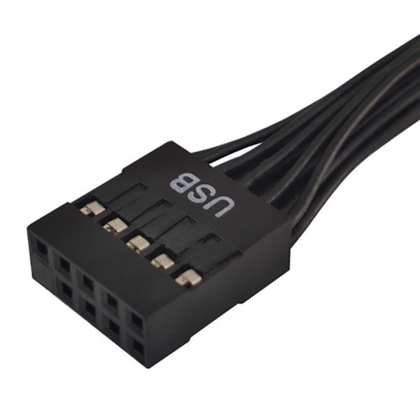 USB 9-pin hun til han adapter header kabel USB forlængerledning 10 cm