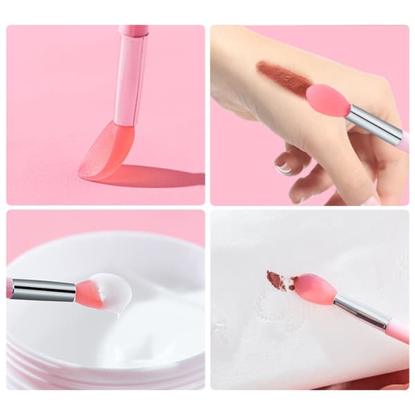 10 stk. silikone læbebørste makeup øjenbryn læbebørster kosmetisk makeupbørste