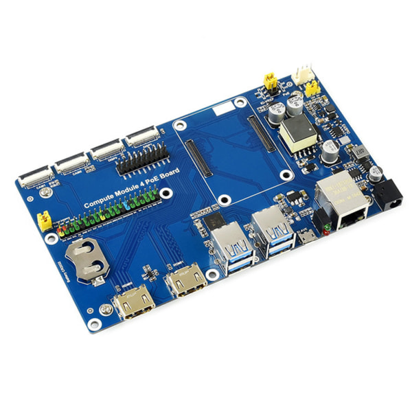 USB 3.2 Gen1 POE IO Expansion Board RJ45 Ethernet Interface Connection Hub för RPI Raspberry Pi datormodul 4 CM4