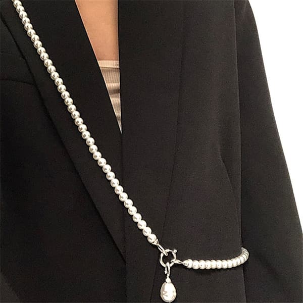 Elegant Perler Kropskæde Crossbody Justerbar Længde Mode Smykker til Kvinder