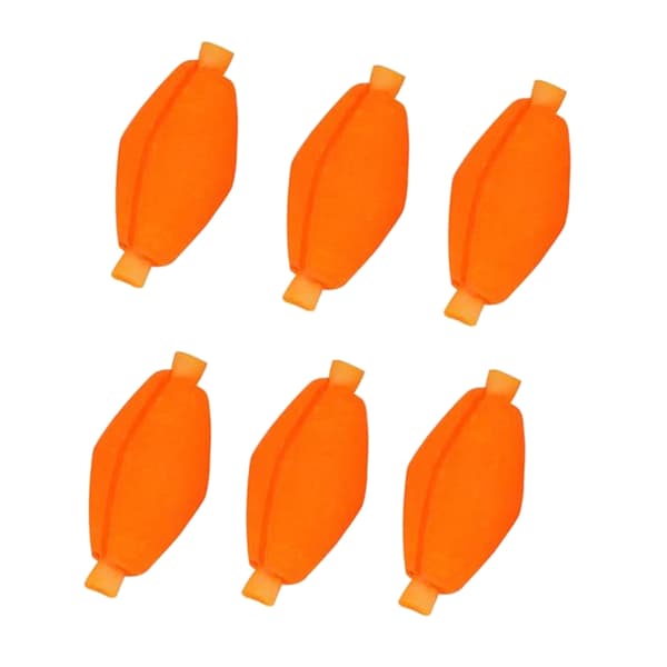 6st Float Foam Strike Indicators 20x10mm för flugfiske Mycket synbar olivform Float flugfisketillbehör Yellow