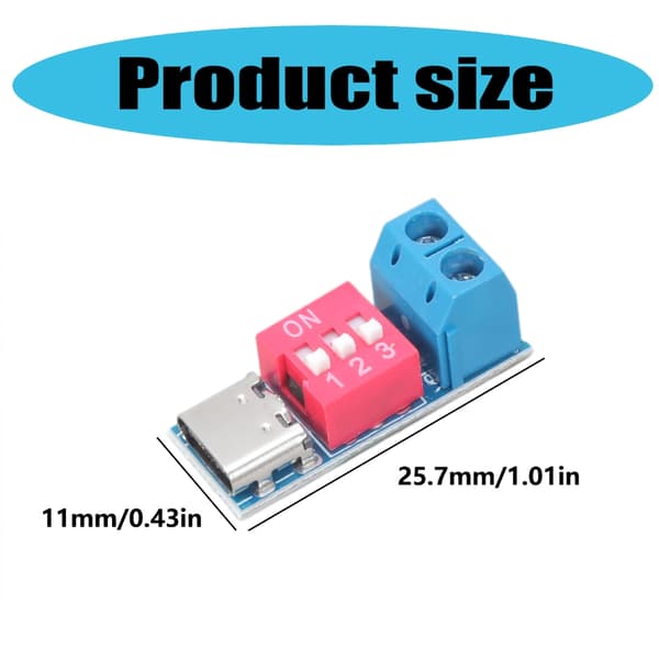 Holdbar USB C PD Triggerkort for allsidige hurtigladeapplikasjoner