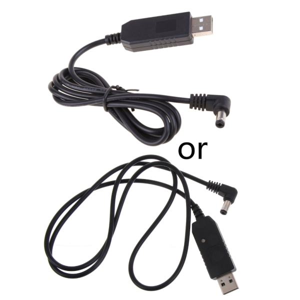 Walkie Talkie USB -kabel Voltage Boost Laddningssladd 5V till 9V för Baofeng UV-5R UV82 Laddare Tvåvägsradio USB Laddningskabel