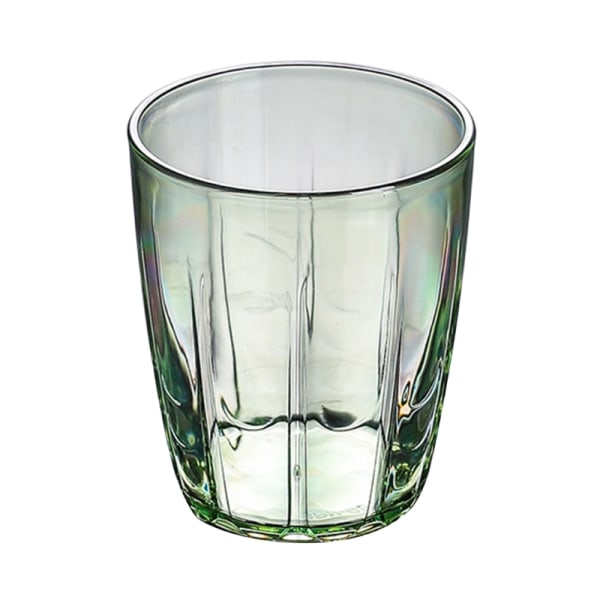 Okrossbara dricksglas i akryl 280 ml splittersäkra vattenglas Återanvändbara fruktjuice Öl Champagnekopp för bar Light Green