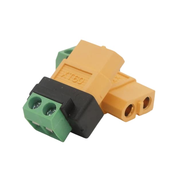 XT60 til 2-pinners adapter solcellepanel UAV ladekontakt hode 10A kapasitet