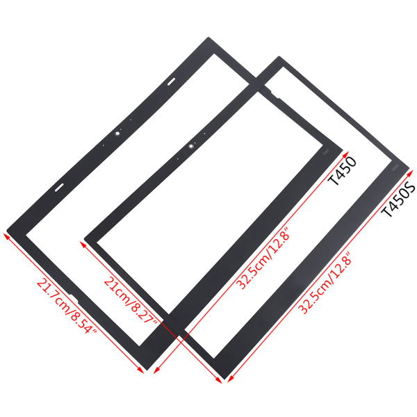 Laptop LCD-ram Ram Surround Screen Front för Shell Sheet Sticker Cover för Lenovo ThinkPad T450 T450S Notebook Compu T450 style