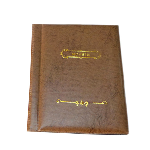 Myntsamlingsbok Album Holder for Samlere, 250 Lommer Myntvisning Oppbevaring for Etui, Myntsamlingsutstyr