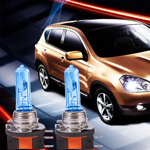 H15 1 Par Super Vita Xenon Halogen OEM Strålkastarlampor Vit 12v 55w för A4 A5 A6