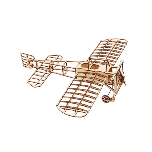 Wood Model Aircraft set Wood Puzzle DIY Wright Flyer modell Flygplan set för barn Vuxen Woodcraft set att bygga present