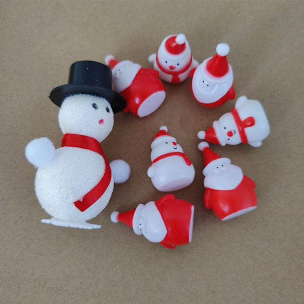 Tomteminiatyrer Ornament Jul Dockhus Födelsedagspresent Skrivbord Dekor Juldekorationer Miniatyr Santa Claus