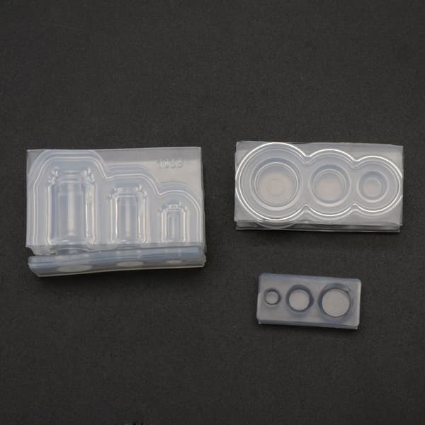 3D Mini sylt flaska Harts mögel Form hängande silikon form smycken gör