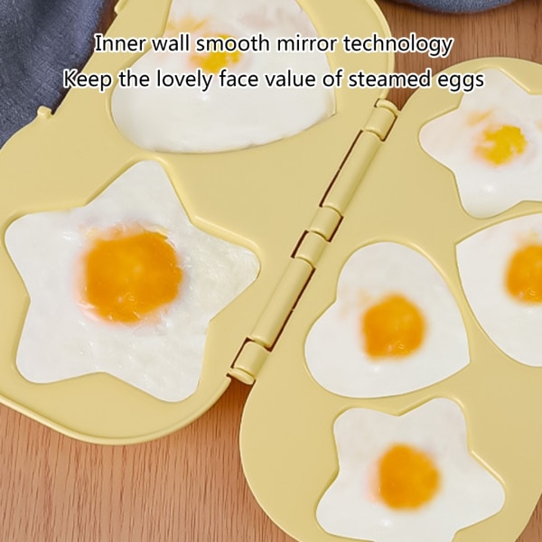 Ägg Frukostpanna Mikrovågsugn Omelettpanna Äggpoacher Äggmaskin Lätt att använda Non-Stick Frukostägg Tillagningsverktyg för bakning