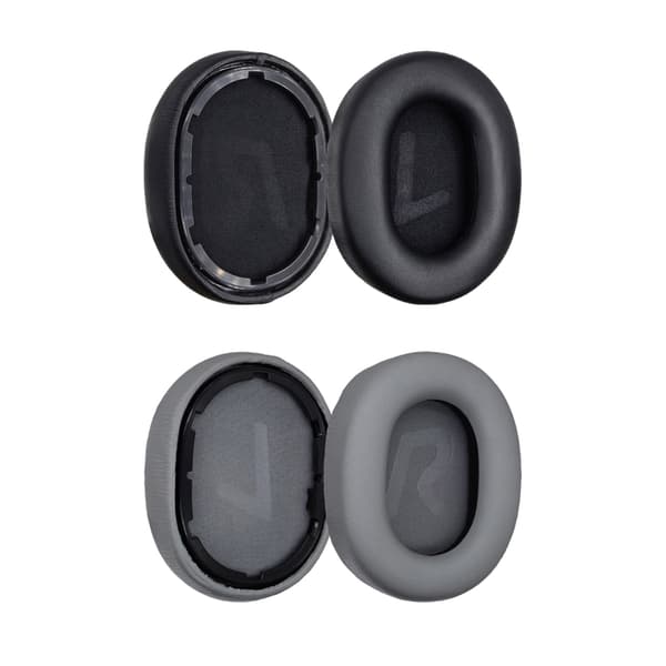 Hodetelefoner Memory Foam Ørekopper for Hodetelefoner Øreputer Protein Øremuffe Black